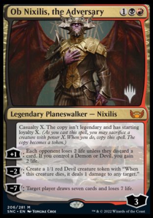 Ob Nixilis, the Adversary (Promo Pack) [Streets of New Capenna Promos] - The Mythic Store | 24h Order Processing