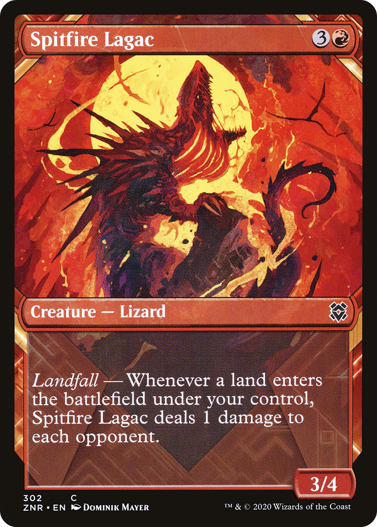Spitfire Lagac (Showcase) [Zendikar Rising] - The Mythic Store | 24h Order Processing