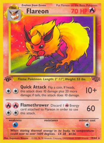 Flareon (19/64) [Jungle 1st Edition] - The Mythic Store | 24h Order Processing