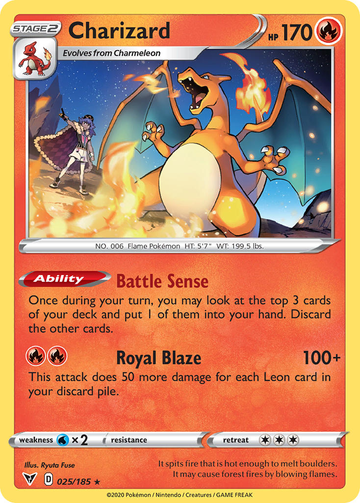 Charizard (025/185) [Sword & Shield: Vivid Voltage] - The Mythic Store | 24h Order Processing