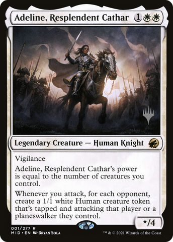 Adeline, Resplendent Cathar (Promo Pack) [Innistrad: Midnight Hunt Promos] - The Mythic Store | 24h Order Processing
