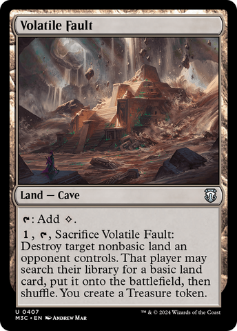Volatile Fault (Ripple Foil) [Modern Horizons 3 Commander] - The Mythic Store | 24h Order Processing