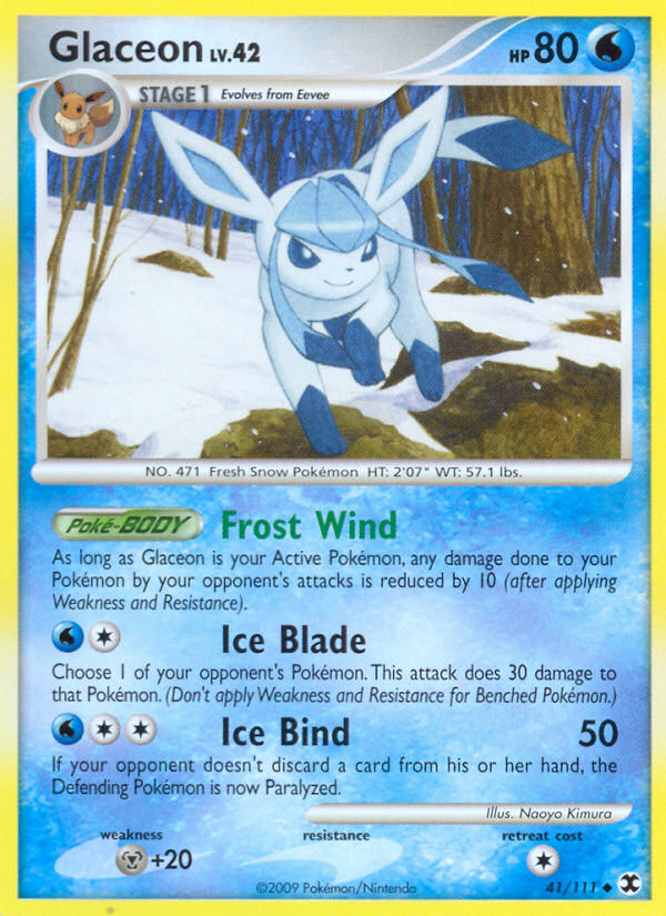 Glaceon (41/111) [Platinum: Rising Rivals] - The Mythic Store | 24h Order Processing