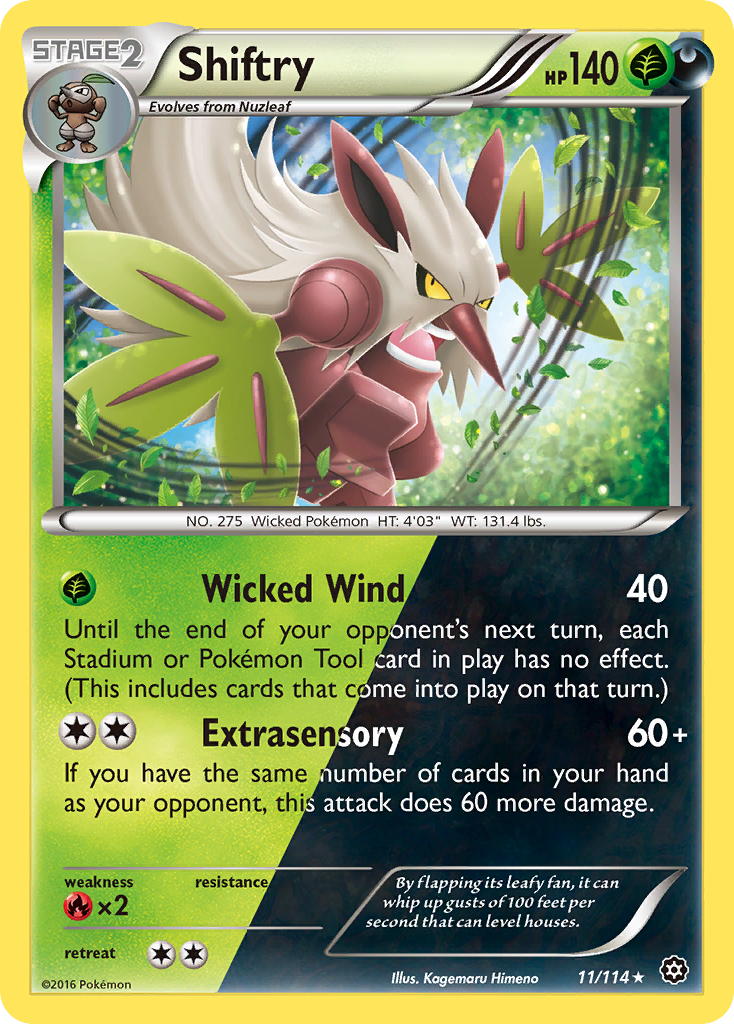 Shiftry (11/114) [XY: Steam Siege] - The Mythic Store | 24h Order Processing