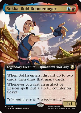 Sokka, Bold Boomeranger (Extended Art) [Avatar: The Last Airbender] - The Mythic Store | 24h Order Processing