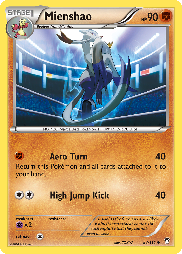 Mienshao (57/111) [XY: Furious Fists] - The Mythic Store | 24h Order Processing