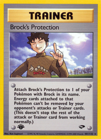 Brock's Protection (101/132) [Gym Challenge 1st Edition] - The Mythic Store | 24h Order Processing