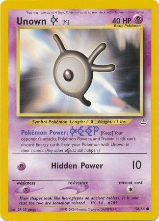 Unown [K] (58/64) [Neo Revelation Unlimited] - The Mythic Store | 24h Order Processing