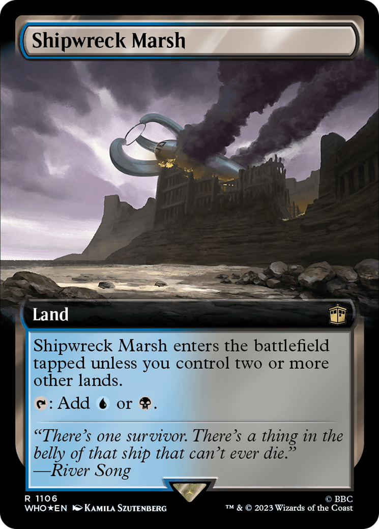 Shipwreck Marsh (Extended Art) (Surge Foil) [Doctor Who] - The Mythic Store | 24h Order Processing