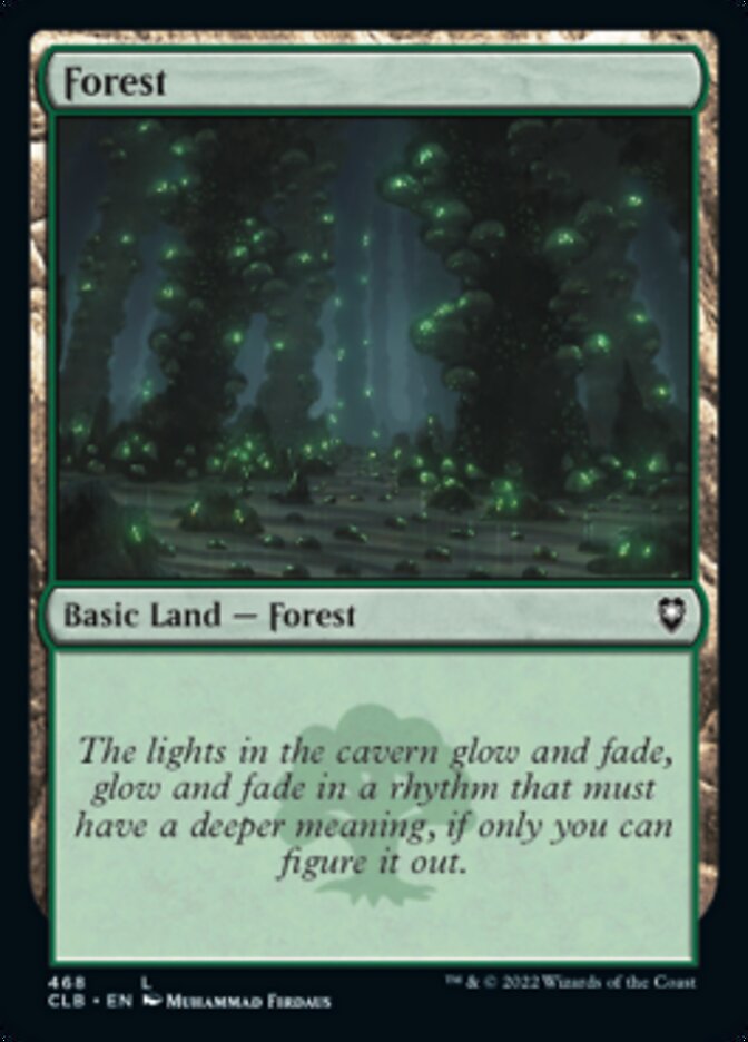 Forest (468) [Commander Legends: Battle for Baldur's Gate] - The Mythic Store | 24h Order Processing