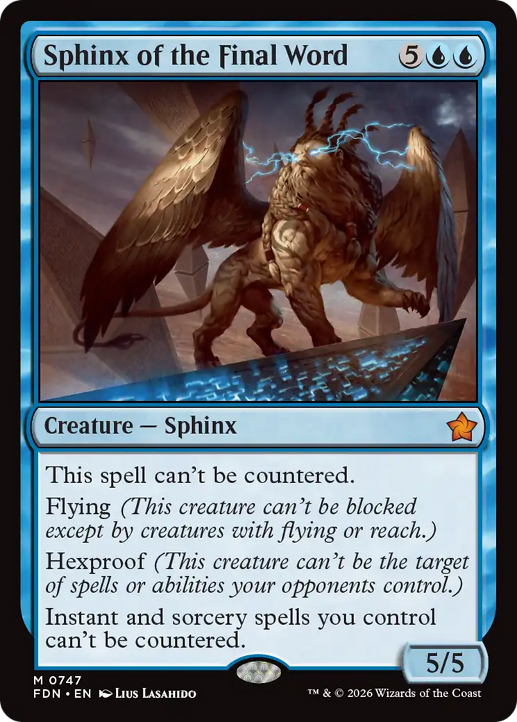 Sphinx of the Final Word (0747) [Foundations] - The Mythic Store | 24h Order Processing