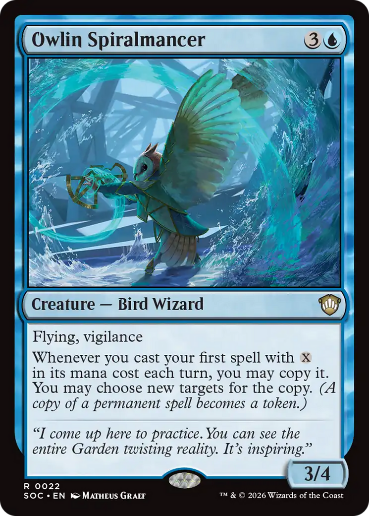 Owlin Spiralmancer [Secrets of Strixhaven Commander] - The Mythic Store | 24h Order Processing
