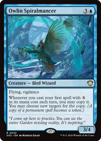Owlin Spiralmancer [Secrets of Strixhaven Commander] - The Mythic Store | 24h Order Processing