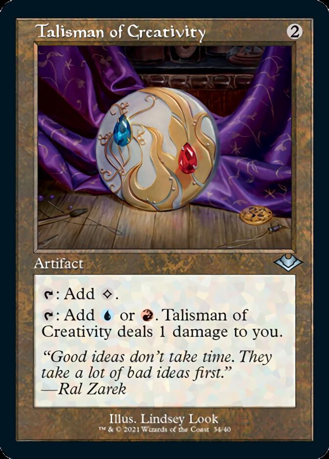 Talisman of Creativity (Retro Foil Etched) [Modern Horizons] - The Mythic Store | 24h Order Processing