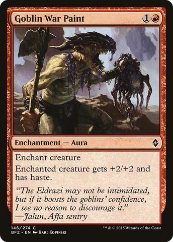 Goblin War Paint [Battle for Zendikar] - The Mythic Store | 24h Order Processing