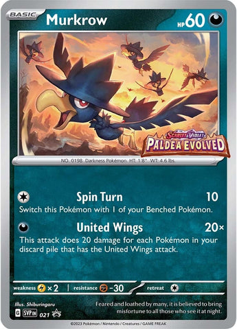 Murkrow (021) [Scarlet & Violet: Black Star Promos] - The Mythic Store | 24h Order Processing