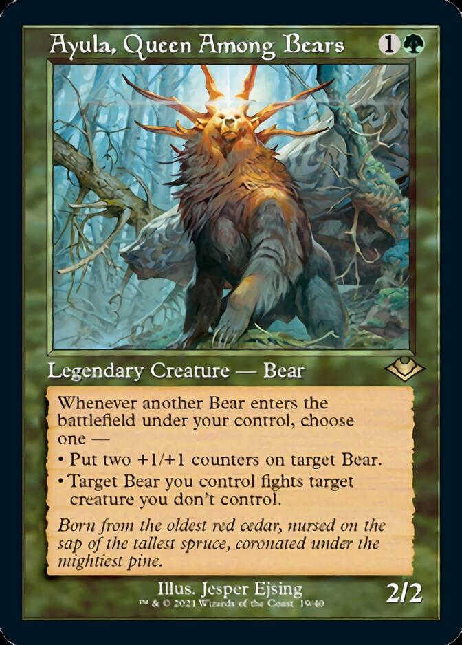 Ayula, Queen Among Bears (Retro Foil Etched) [Modern Horizons] - The Mythic Store | 24h Order Processing