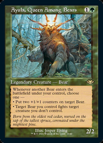 Ayula, Queen Among Bears (Retro Foil Etched) [Modern Horizons] - The Mythic Store | 24h Order Processing