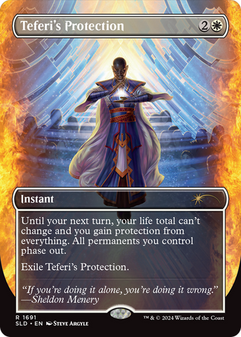 Teferi's Protection (1691) [Secret Lair: Sheldon's Spellbook] - The Mythic Store | 24h Order Processing