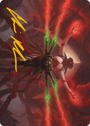 All Will Be One Art Card (Gold-Stamped Signature) [Phyrexia: All Will Be One Art Series] - The Mythic Store | 24h Order Processing