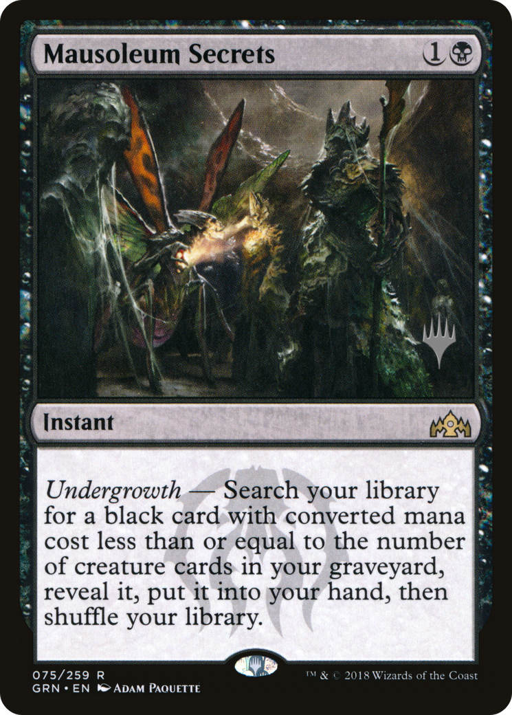 Mausoleum Secrets (Promo Pack) [Guilds of Ravnica Promos] - The Mythic Store | 24h Order Processing