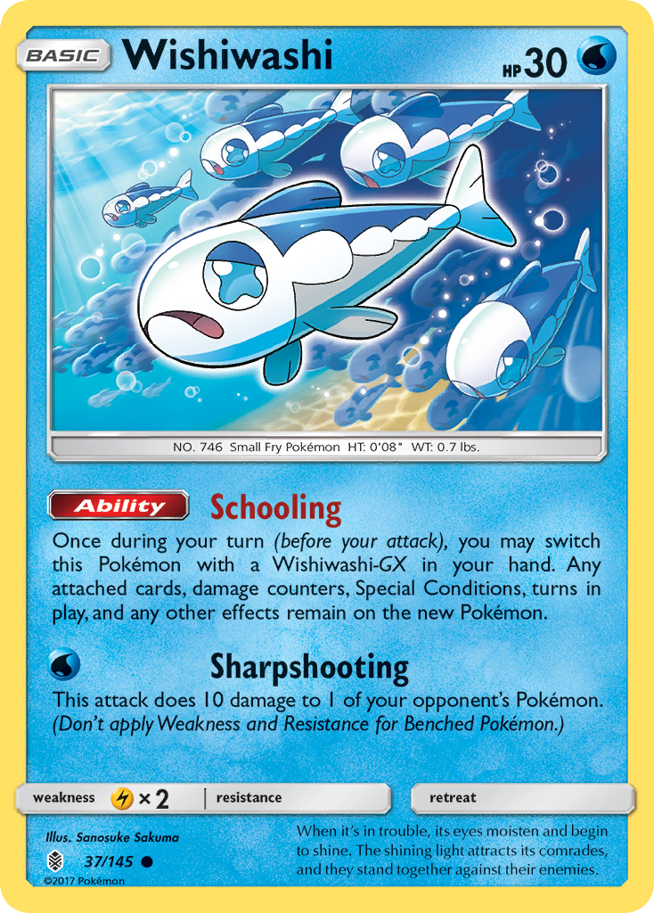 Wishiwashi (37/145) [Sun & Moon: Guardians Rising] - The Mythic Store | 24h Order Processing