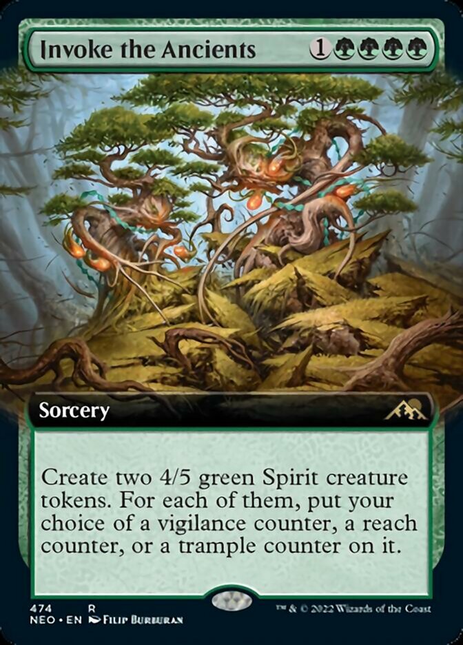 Invoke the Ancients (Extended Art) [Kamigawa: Neon Dynasty] - The Mythic Store | 24h Order Processing