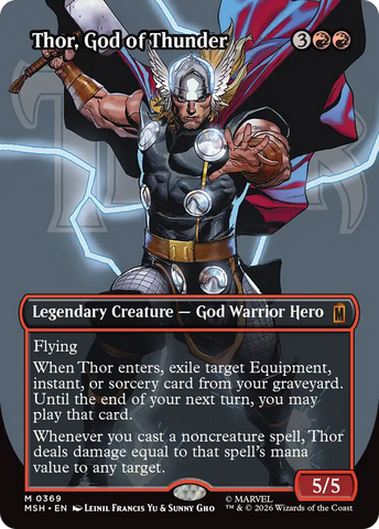 Thor, God of Thunder (Borderless) (0369) [Marvel Super Heroes] - The Mythic Store | 24h Order Processing