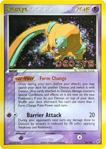 Deoxys (18/107) (Stamped) [EX: Deoxys] - The Mythic Store | 24h Order Processing