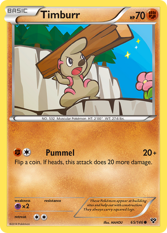 Timburr (65/146) [XY: Base Set] - The Mythic Store | 24h Order Processing