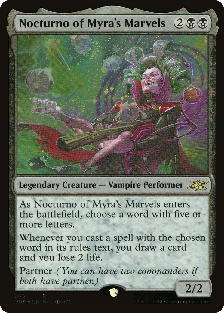 Nocturno of Myra's Marvels (Galaxy Foil) [Unfinity] - The Mythic Store | 24h Order Processing