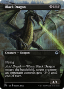 Black Dragon (Borderless Alternate Art) [Dungeons & Dragons: Adventures in the Forgotten Realms] - The Mythic Store | 24h Order Processing
