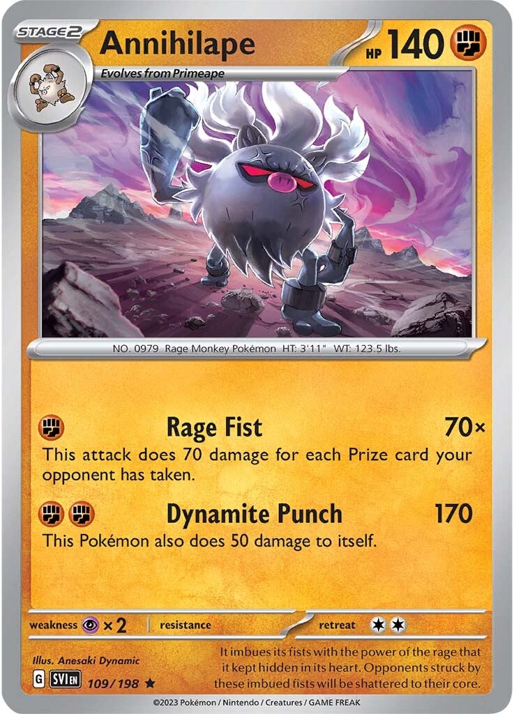 Annihilape (109/198) [Scarlet & Violet: Base Set] - The Mythic Store | 24h Order Processing
