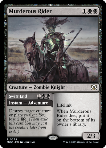Murderous Rider // Swift End [March of the Machine Commander] - The Mythic Store | 24h Order Processing