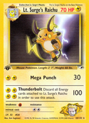 Lt. Surge's Raichu (28/132) [Gym Heroes 1st Edition] - The Mythic Store | 24h Order Processing