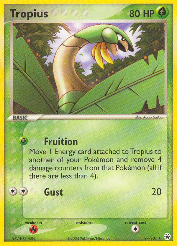 Tropius (27/101) [EX: Hidden Legends] - The Mythic Store | 24h Order Processing
