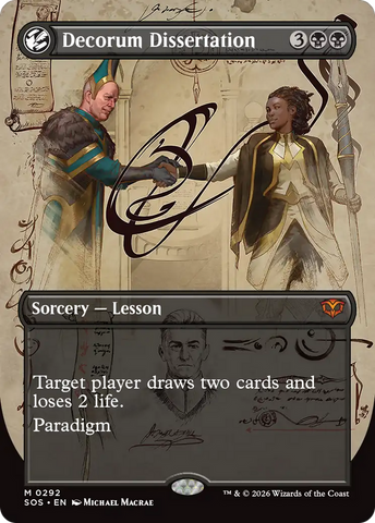 Decorum Dissertation (Borderless) [Secrets of Strixhaven] - The Mythic Store | 24h Order Processing