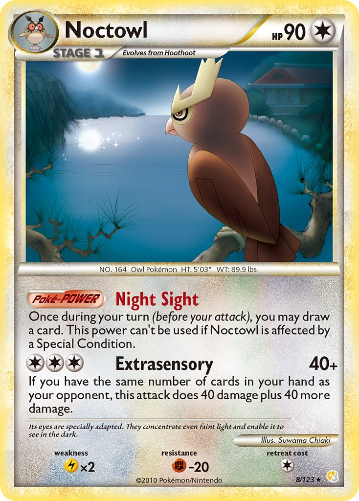Noctowl (8/123) (Theme Deck Exclusive) [HeartGold & SoulSilver: Base Set] - The Mythic Store | 24h Order Processing