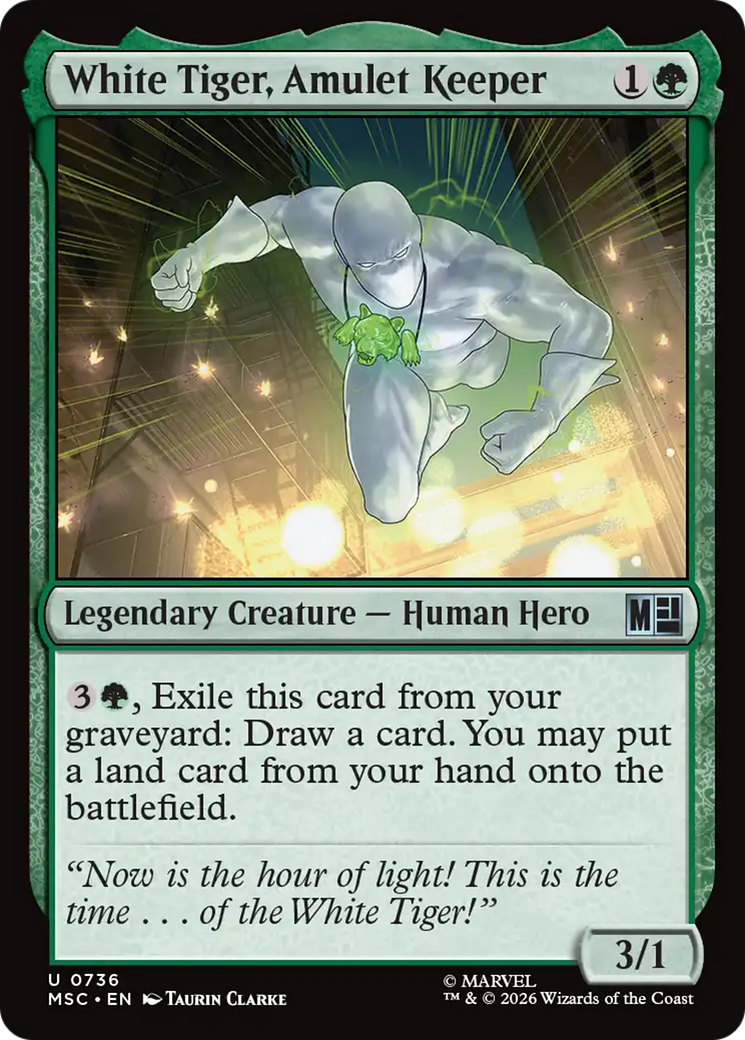 White Tiger, Amulet Keeper [Marvel Super Heroes Commander] - The Mythic Store | 24h Order Processing