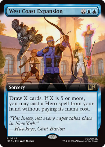 West Coast Expansion (Extended Art) [Marvel Super Heroes Commander] - The Mythic Store | 24h Order Processing