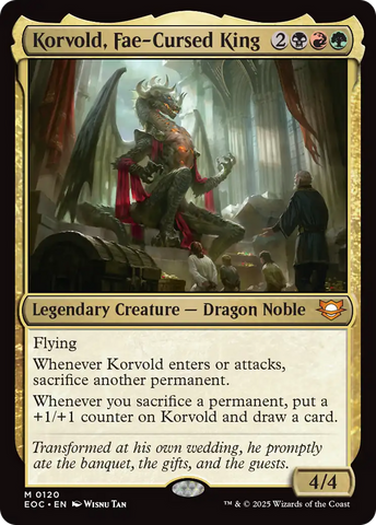 Korvold, Fae-Cursed King [Edge of Eternities Commander] - The Mythic Store | 24h Order Processing