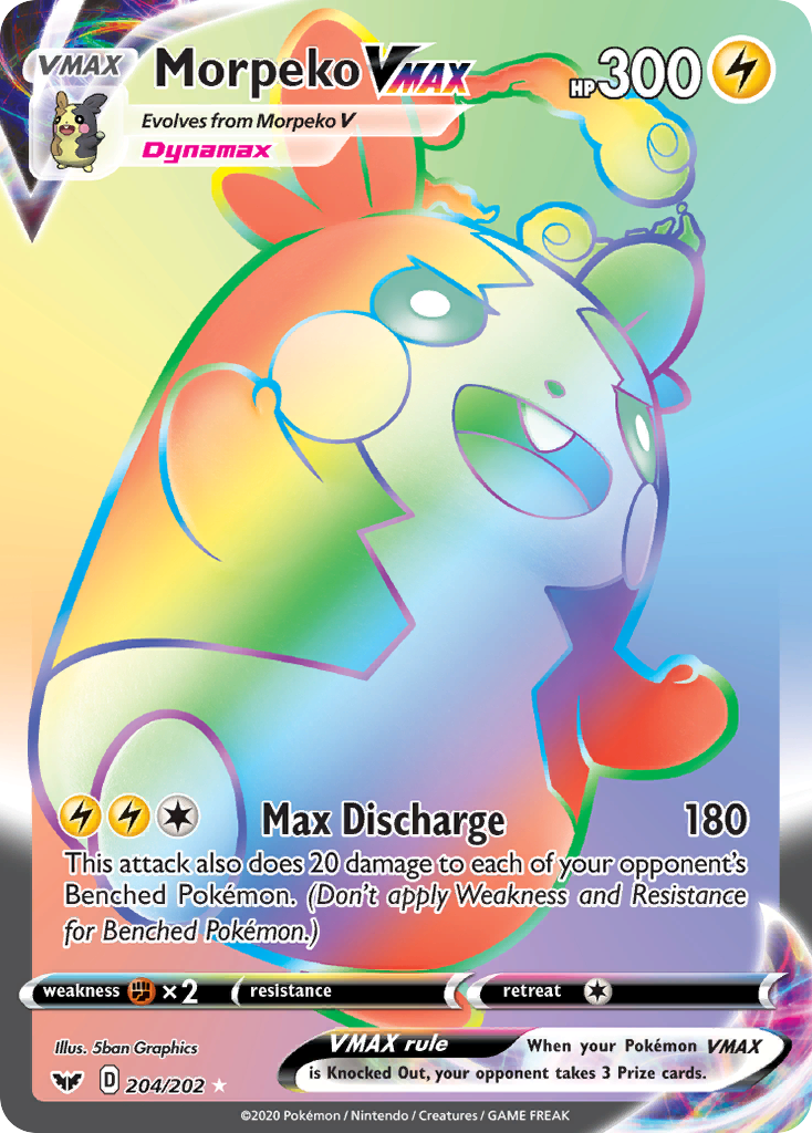 Morpeko VMAX (204/202) [Sword & Shield: Base Set] - The Mythic Store | 24h Order Processing