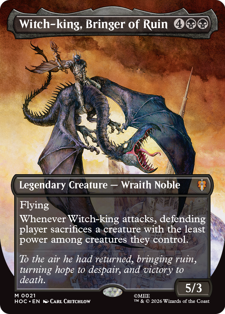 Witch-king, Bringer of Ruin (Borderless) [The Hobbit] - The Mythic Store | 24h Order Processing