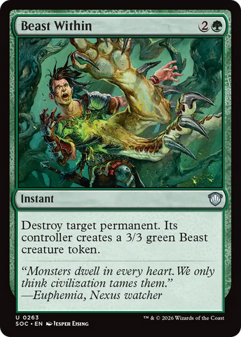 Beast Within [Secrets of Strixhaven Commander] - The Mythic Store | 24h Order Processing