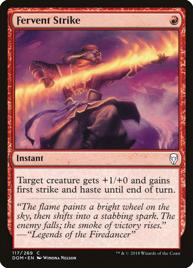 Fervent Strike [Dominaria] - The Mythic Store | 24h Order Processing