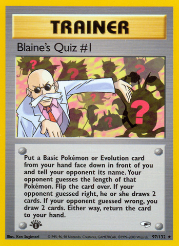 Blaine's Quiz #1 (97/132) [Gym Heroes 1st Edition] - The Mythic Store | 24h Order Processing