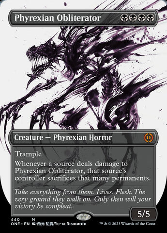 Phyrexian Obliterator (Borderless Ichor Step-and-Compleat Foil) [Phyrexia: All Will Be One] - The Mythic Store | 24h Order Processing