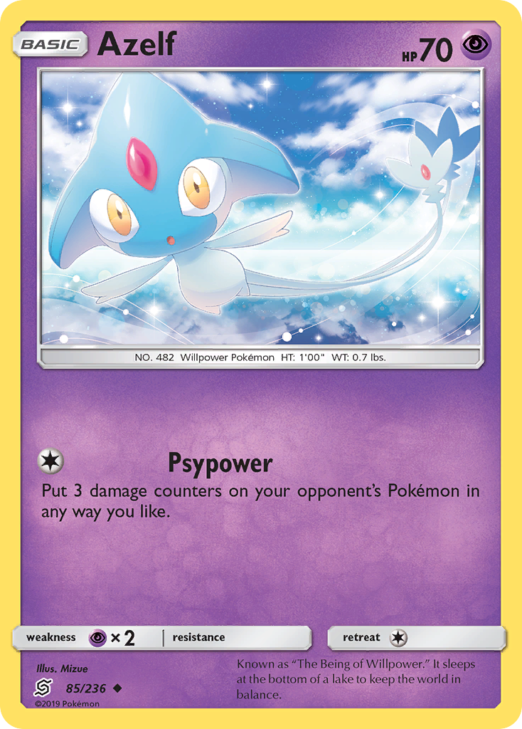 Azelf (85/236) [Sun & Moon: Unified Minds] - The Mythic Store | 24h Order Processing