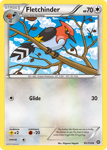 Fletchinder (95/114) [XY: Steam Siege] - The Mythic Store | 24h Order Processing