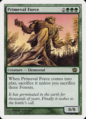 Primeval Force (8th Edition) [Oversize Cards] - The Mythic Store | 24h Order Processing